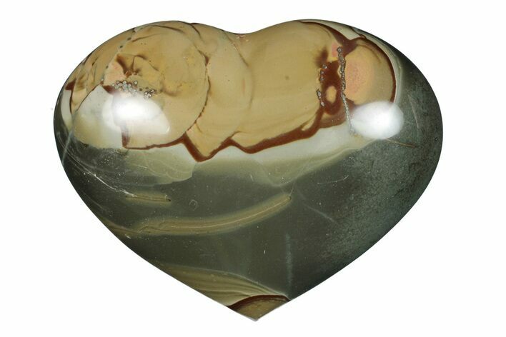 Wide, Polychrome Jasper Heart - Madagascar #277997
